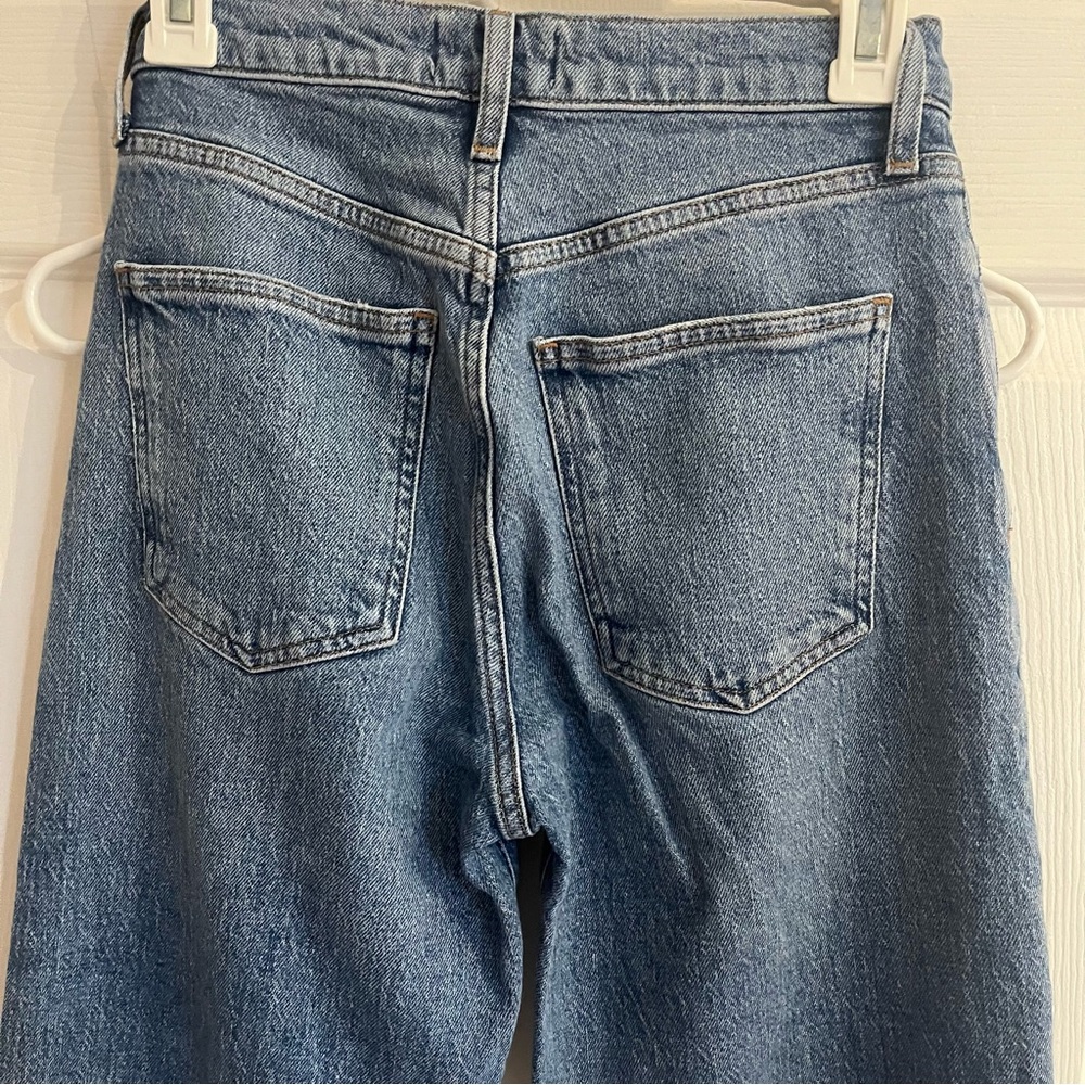 AGOLDE Jeans Harper Flash Medium Wash Denim Straight Leg size 23 - Picture 6 of 10